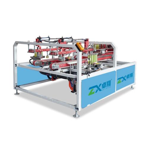 包裝機(jī)進(jìn)磚切包位